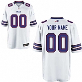 Youth Nike Buffalo Bills Customized White Team Color Stitched NFL Game Jersey,baseball caps,new era cap wholesale,wholesale hats
